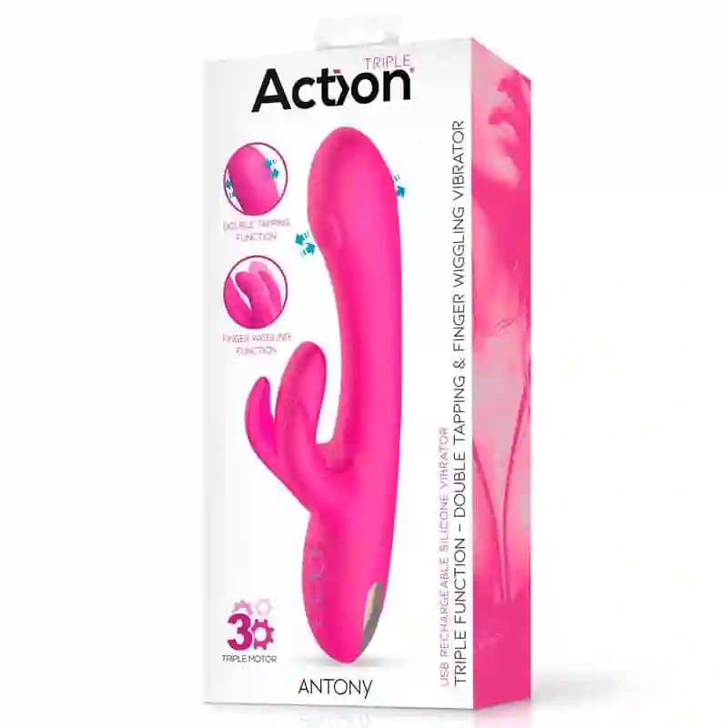 Vibrador con Double Tapping y Función Finger ANTONY by ACTION