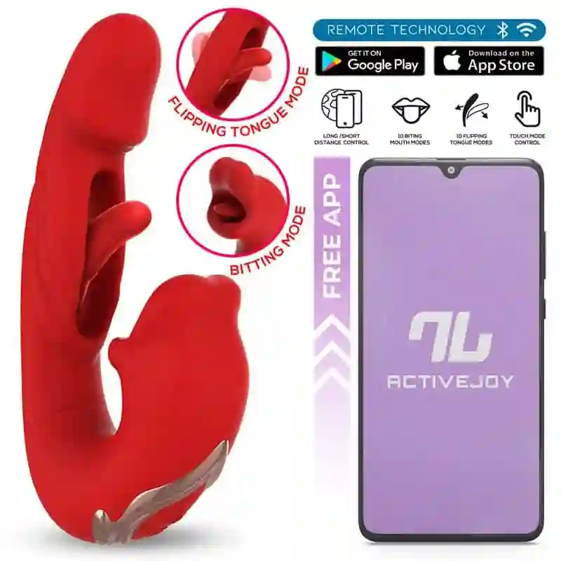 Mouty, Vibrador con Función de Mordisqueo y Flipping con App - INTOYOU APP SERIES