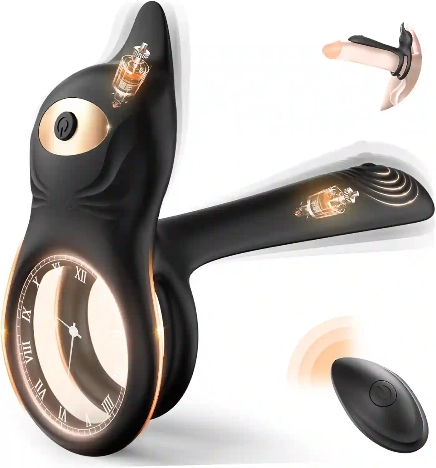 Anillo Vibrador para Pene y Estimulador Vaginal con Control Remoto