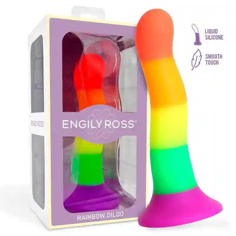 Dildo Color Arcoiris 18cm - Engily Ross