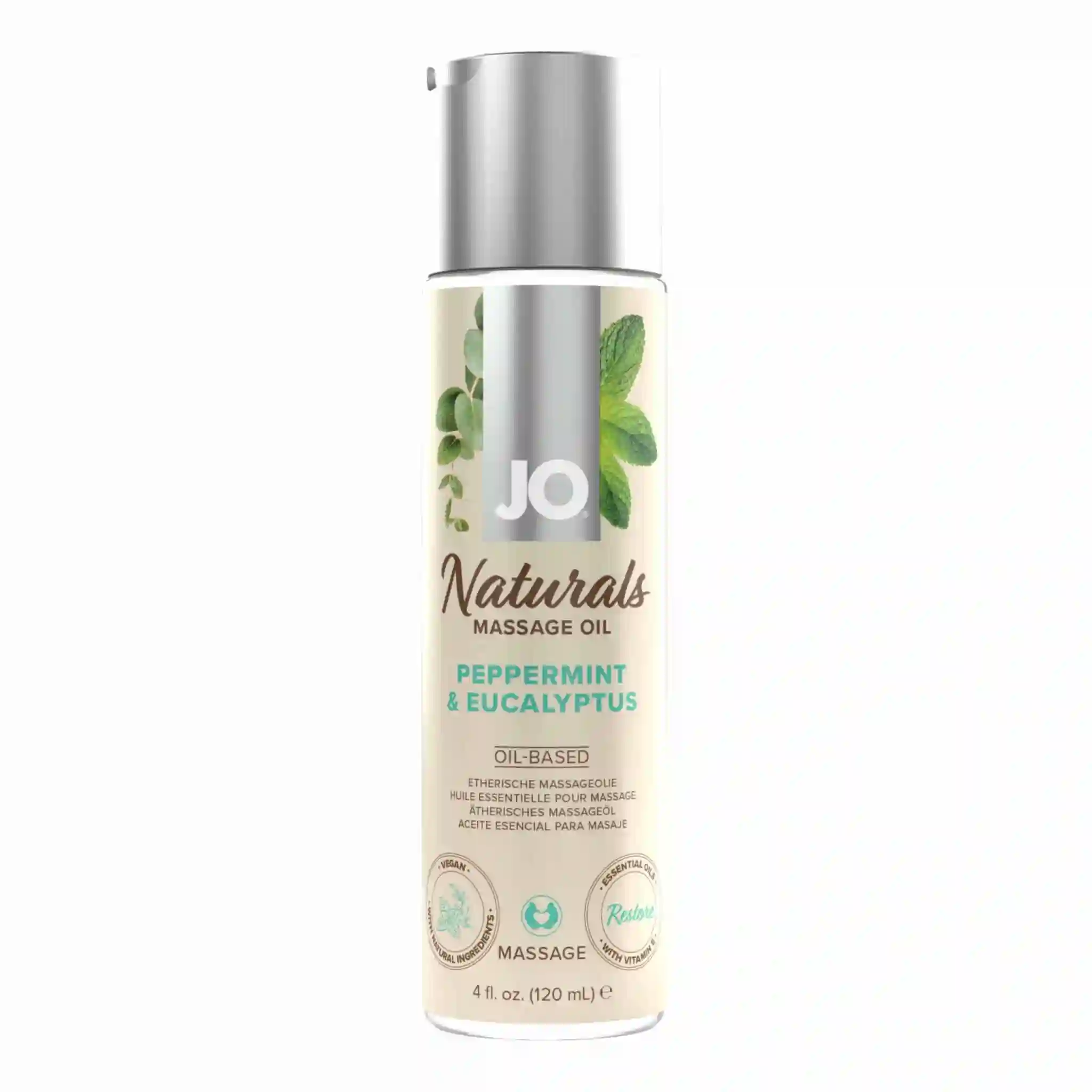 Aceite de Masaje Naturals Menta y Eucalipto 120 ml. System Jo