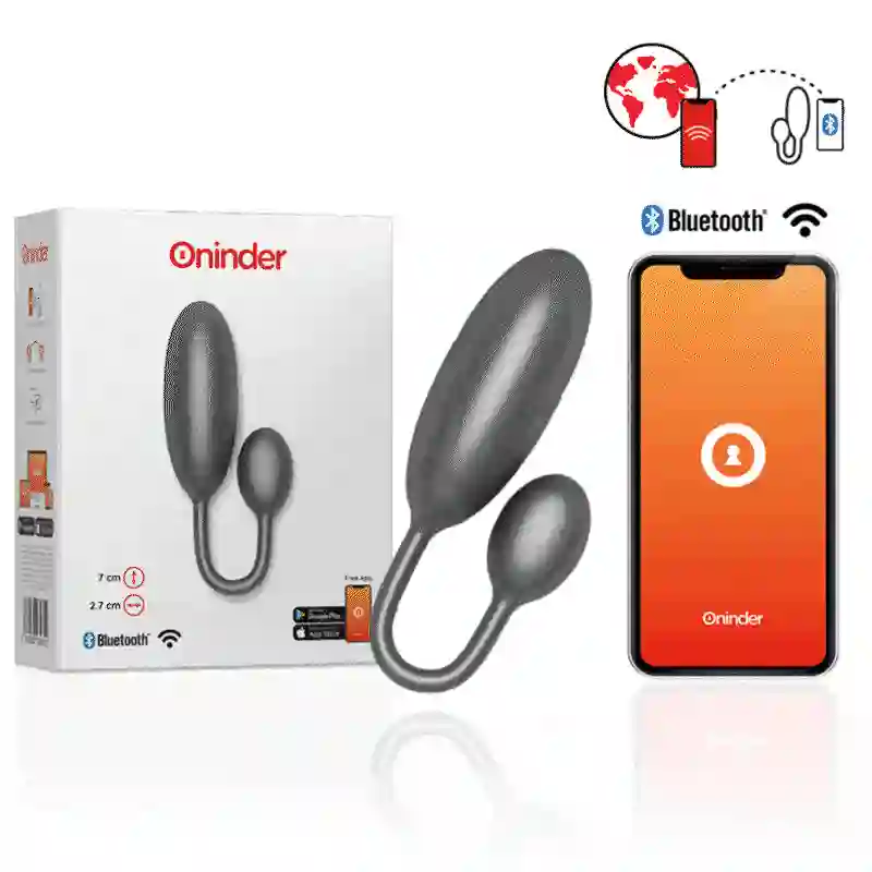 Huevo Vibrador Negro 7 X 2.7 Cm Free App