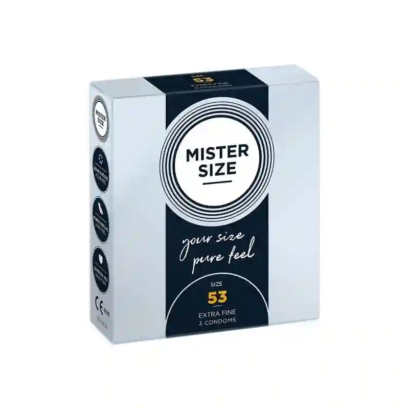 Preservativos Mister Size de 53. 3 Unidades