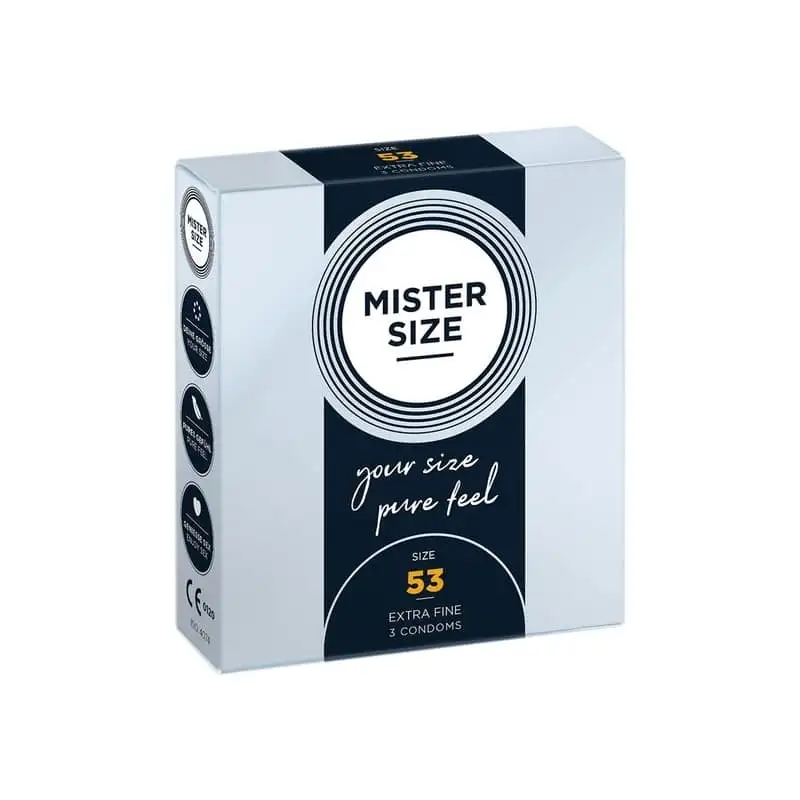 Preservativos Mister Size de 53. 3 Unidades