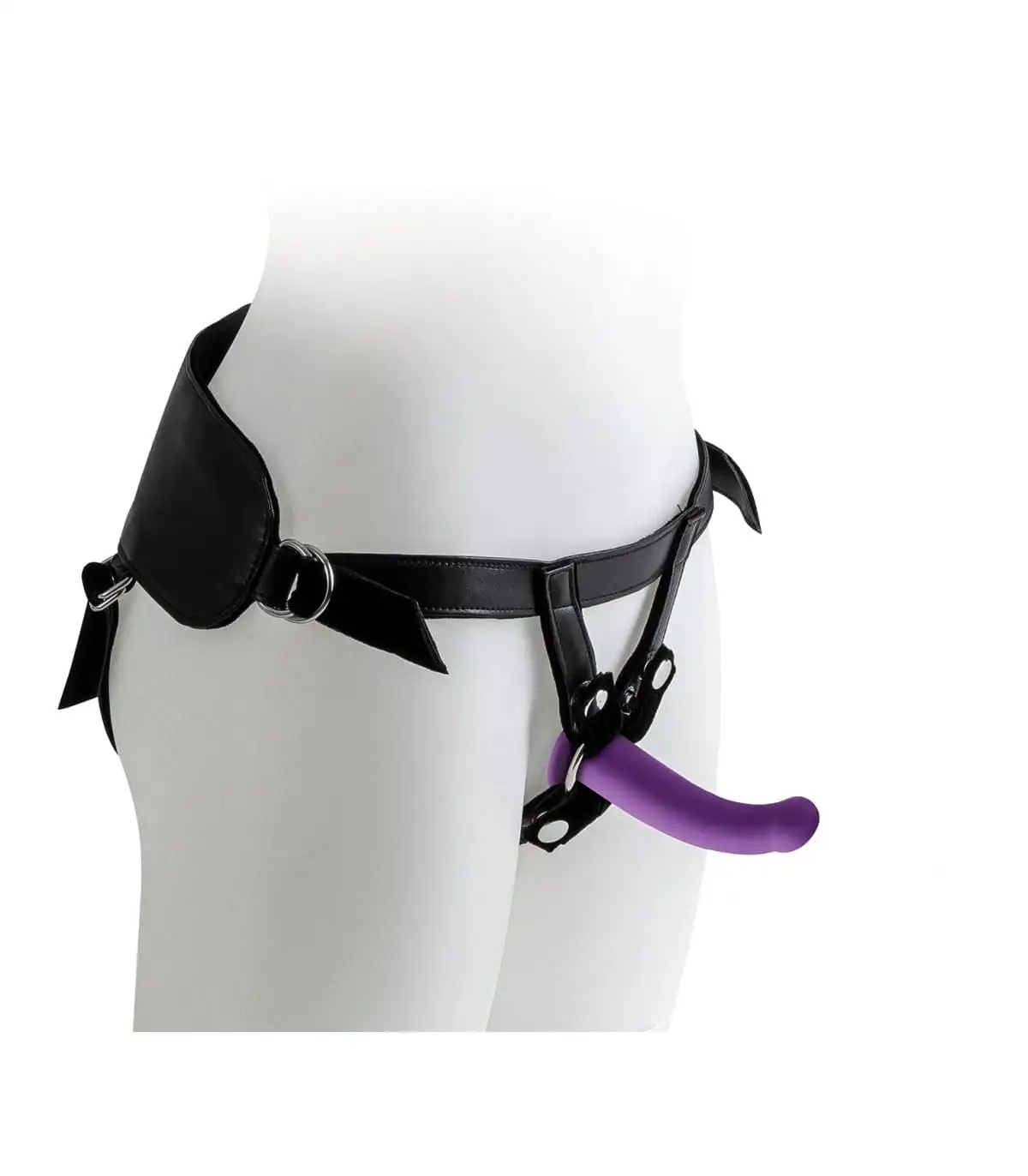 Arnés Con Dildo Morado Talla S