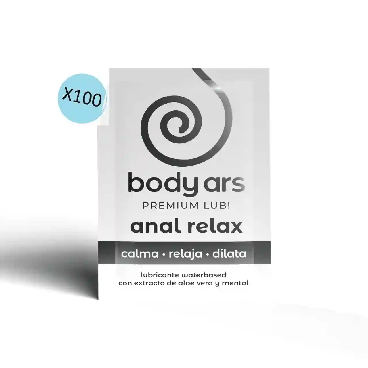 Lubricante Anal Relax Agua 100 Sobres. Body Ars