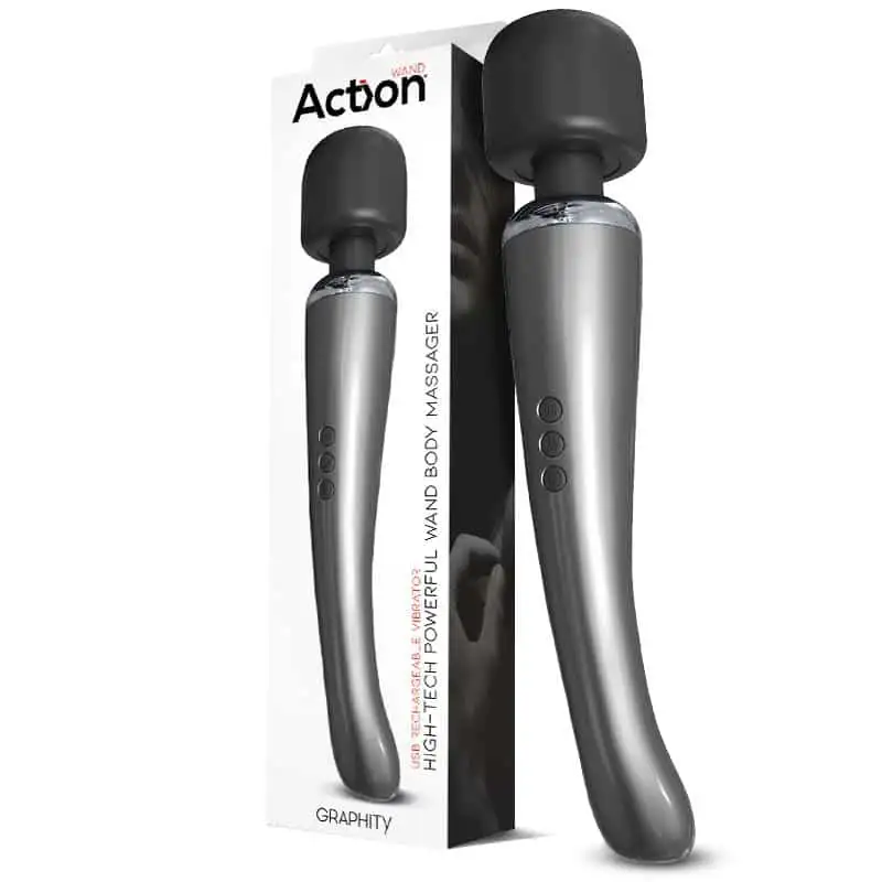 Masajeador Wand High-Tech Súper Potente Inalámbrico Silicona