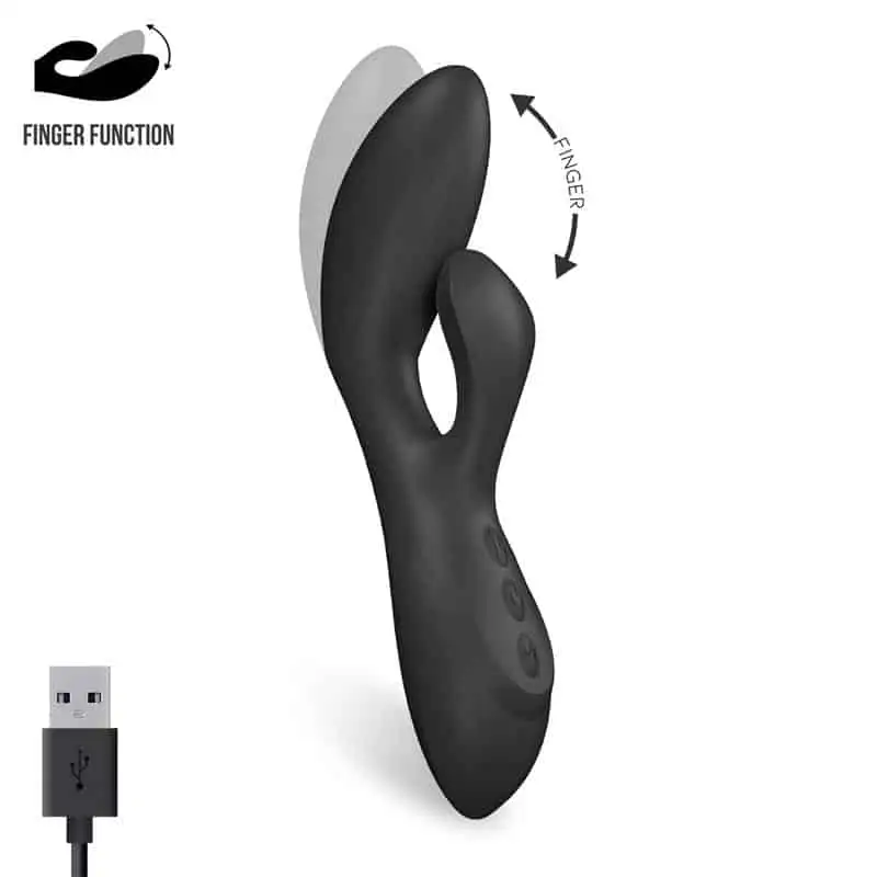 Vibrador Punto G Función Finger Con Estimulador De Clítoris. Mabo Tarde Noche