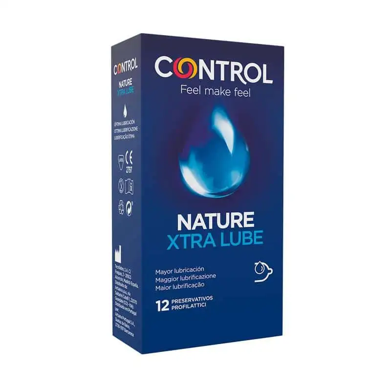 Preservativos Nature Xtra Lube 12 Unidades. Control