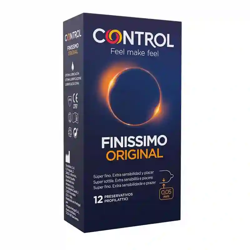 Preservativos Finíssimo Original 12 Unidades. Control