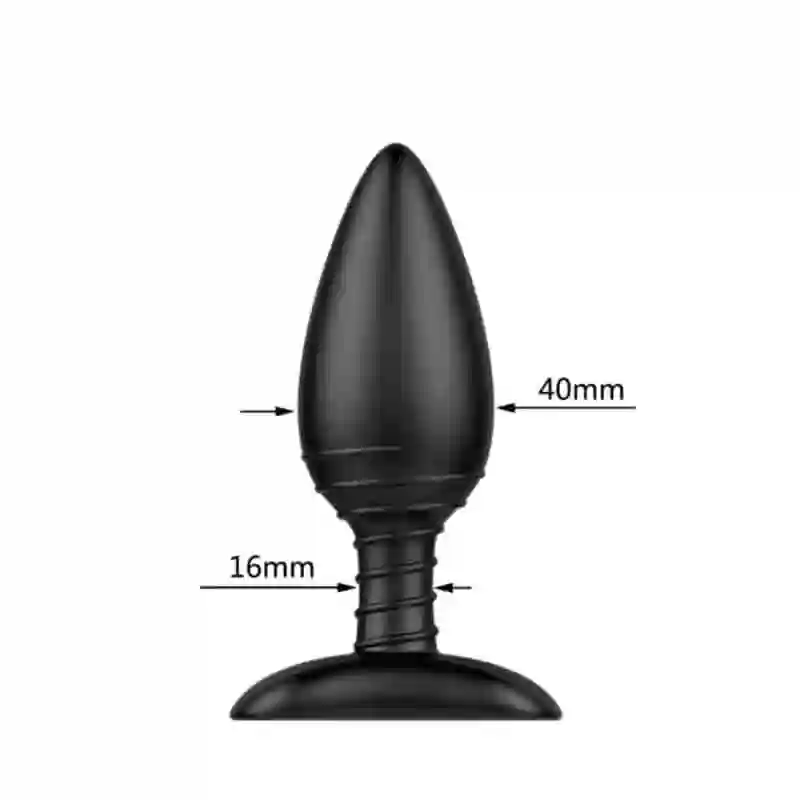 Plug Anal Con Control Remoto Usb Magnético Negro Asher.