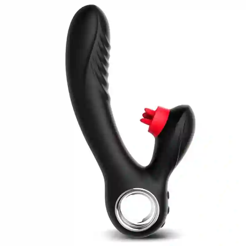 Vibrador Con Calor Y Triple Lengua Estimuladora De Clítoris Niza.