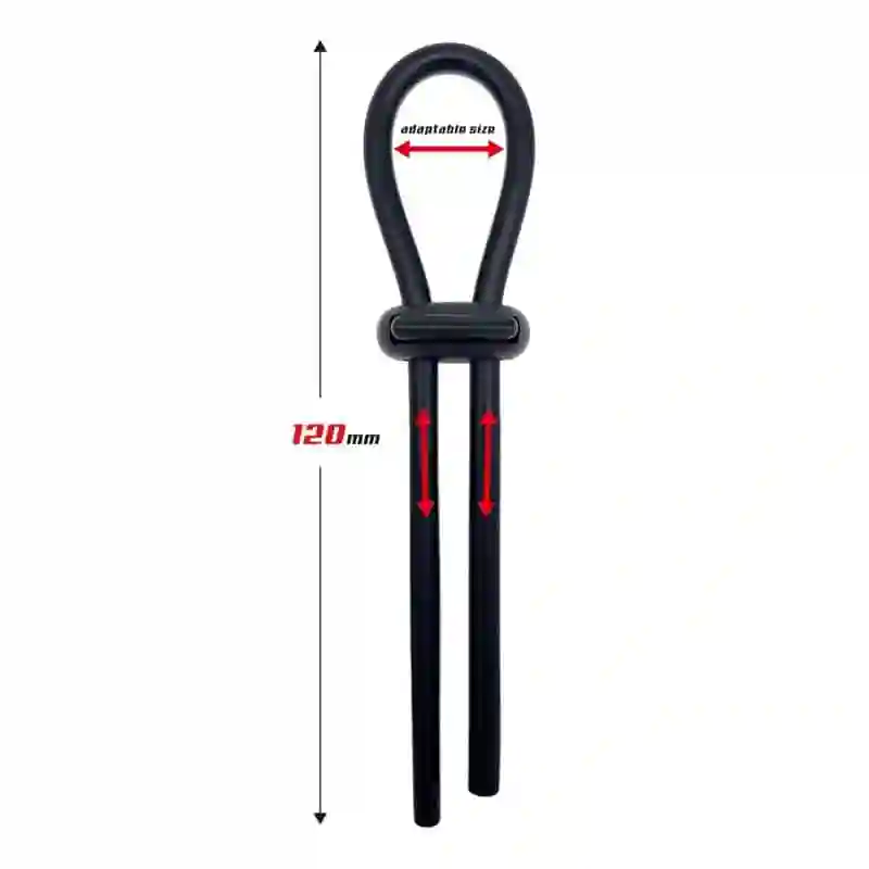 Anillo Estrangulador Para Pene con Lazo Ajustable Silicona