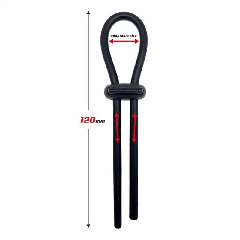 Anillo Estrangulador Para Pene con Lazo Ajustable Silicona