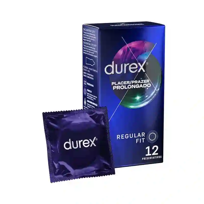 Preservativos Placer Prolongado 12 Unidades. Durex