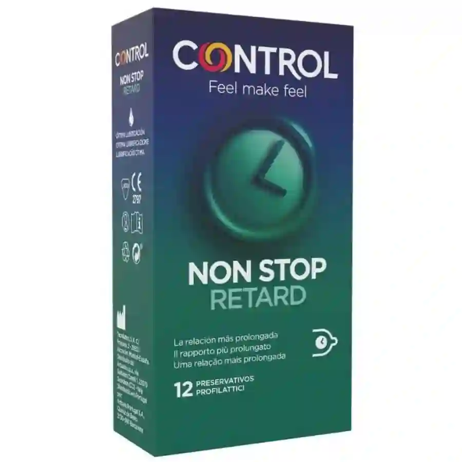Preservativos Control Retardante Non Stop 12 Unidades