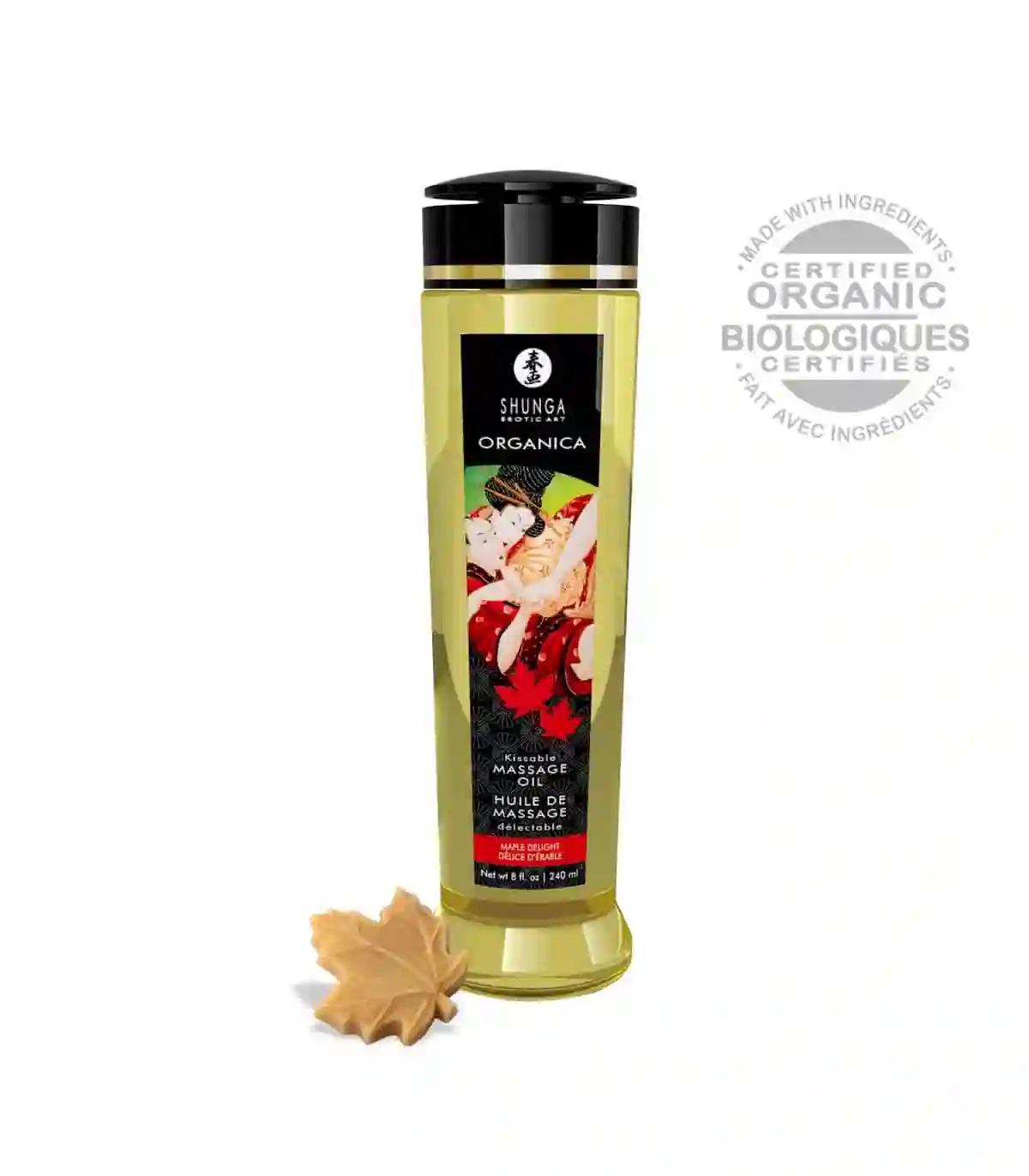 Aceite de masaje Orgánico Delicia de Arce. Shunga