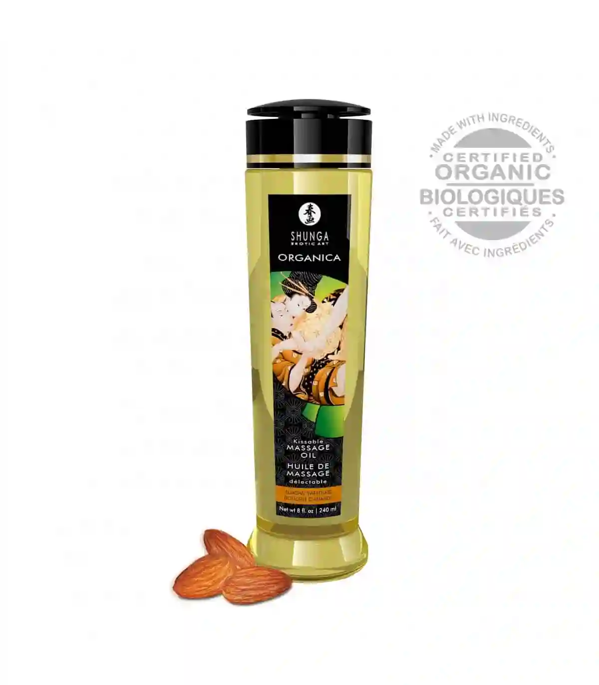 Shunga - Aceite de masaje Orgánico - Almendra dulce