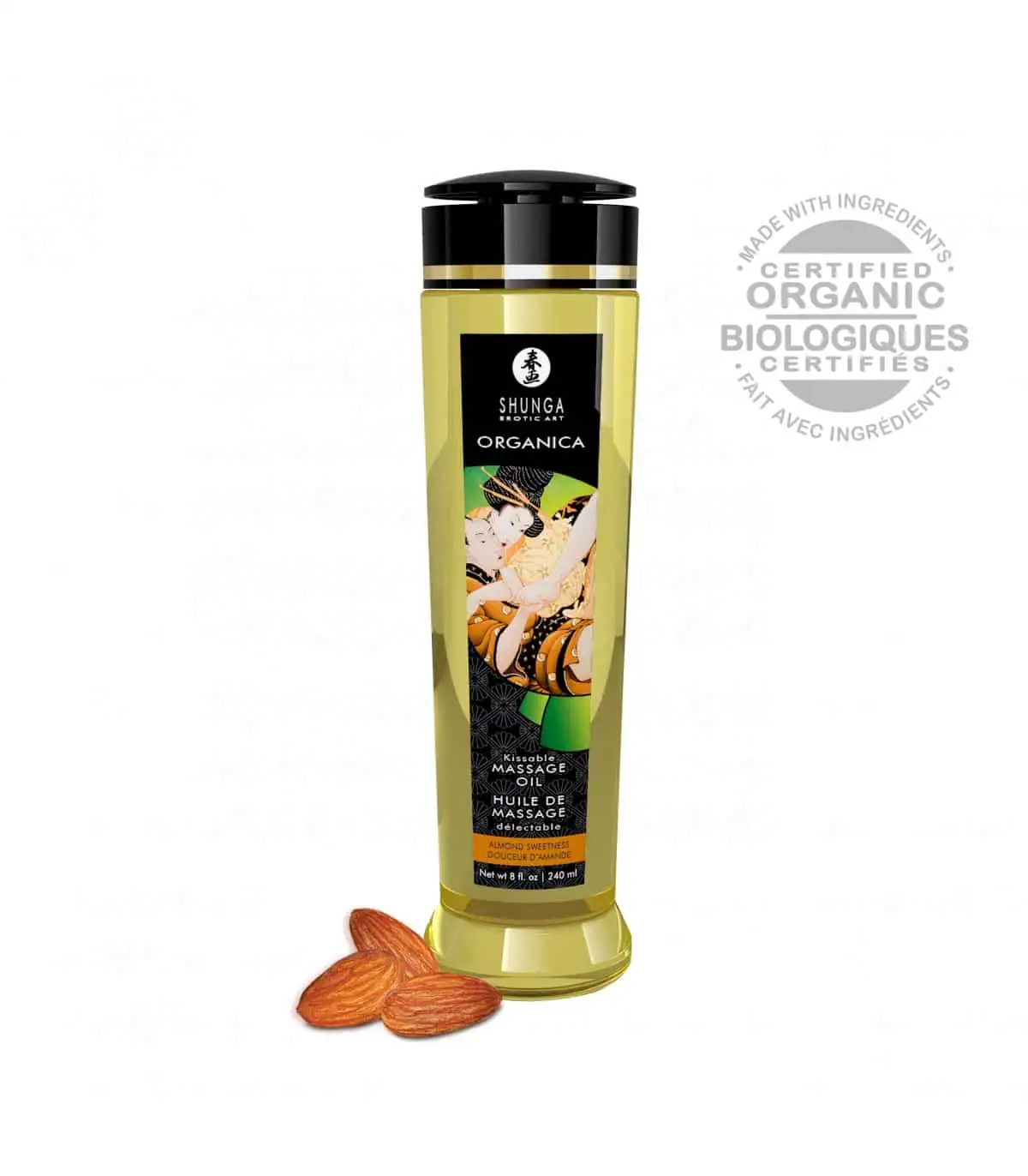 Shunga - Aceite de masaje Orgánico - Almendra dulce