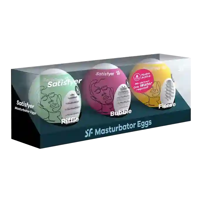 Satisfyer Set X 3 Huevos Masturbadores Hombre Variados