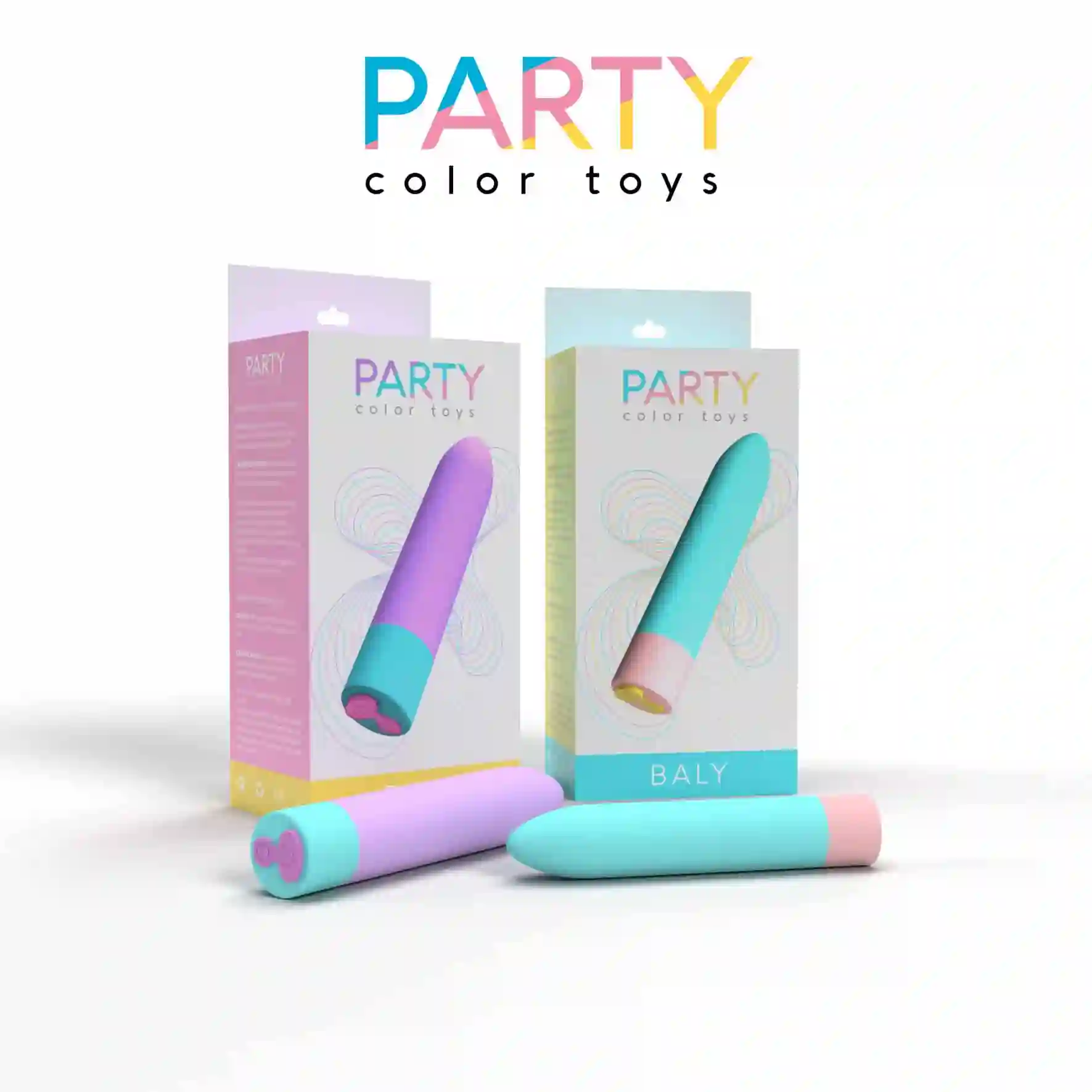 Bala vibradora Baly. Party Color Toys. Azul