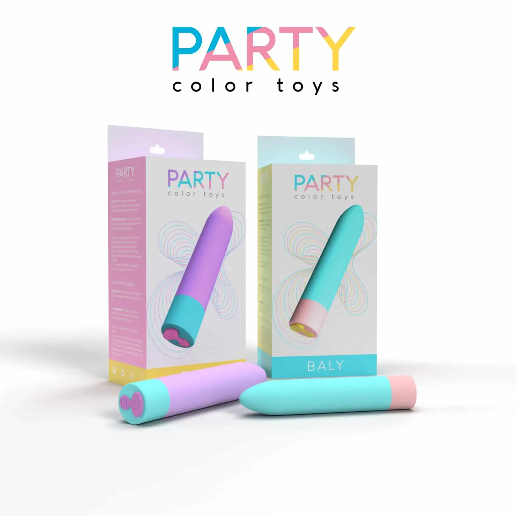 Bala vibradora Baly. Party Color Toys. Azul