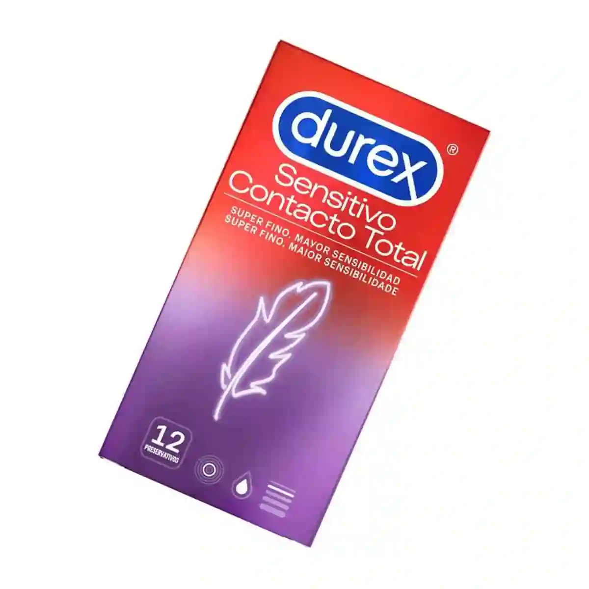 Preservativos Durex Sensitive Suave Contacto Total 12 unidades