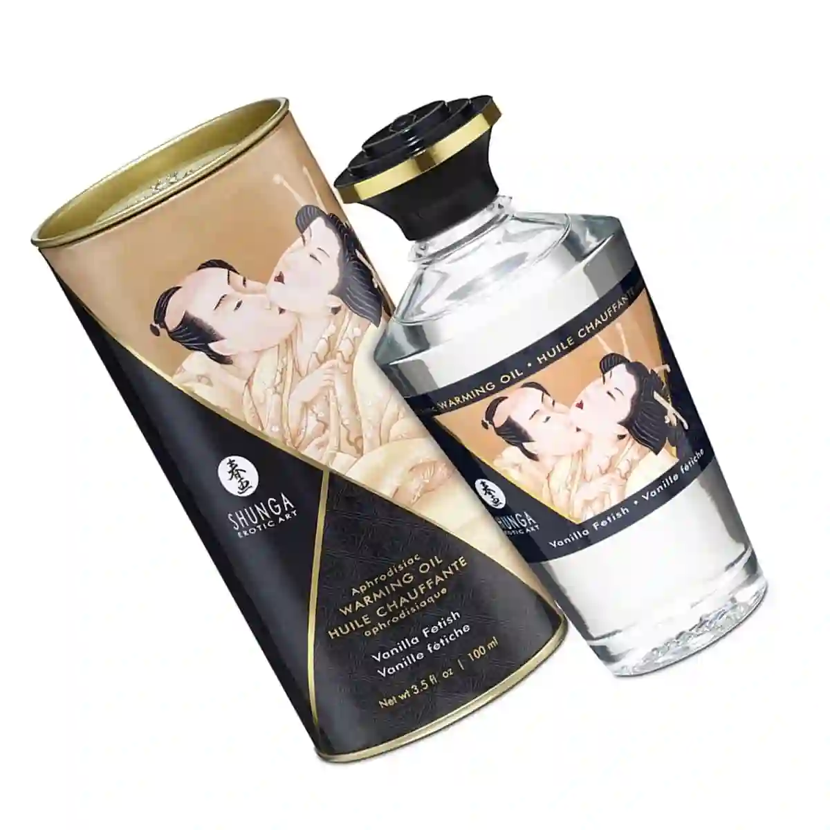 Aceite de Masaje Besable Efecto Calor Sabor Vainilla. Shunga