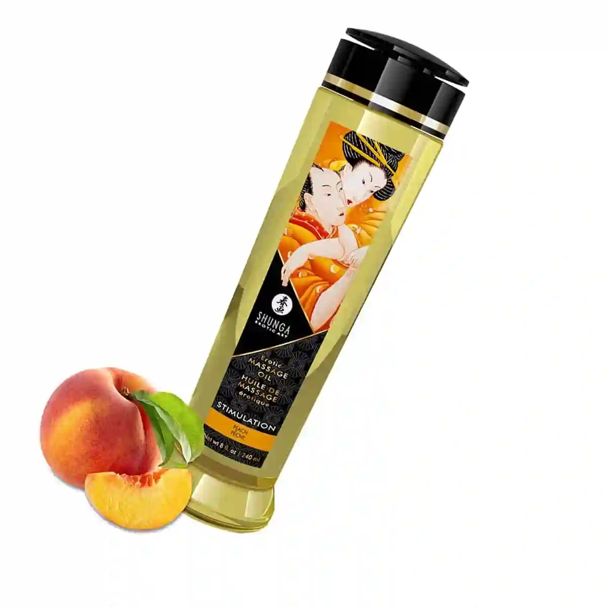 Aceite de Masaje Stimulation Melocotón. Shunga