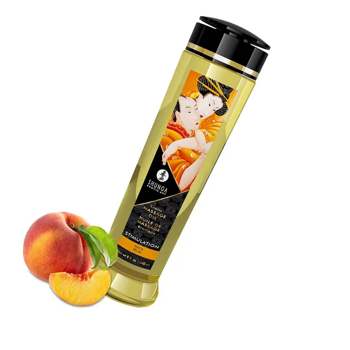 Aceite de Masaje Stimulation Melocotón. Shunga