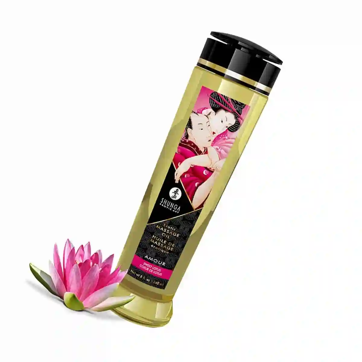 Aceite de Masaje Amour Flor de Loto dulce. Shunga