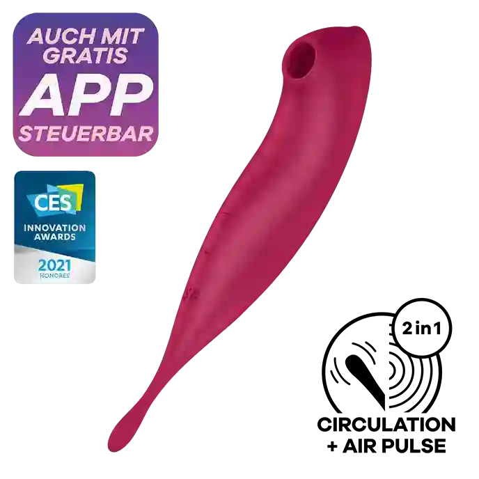 Succionador y estimulator de clitoris Twirling Pro+. Satisfyer