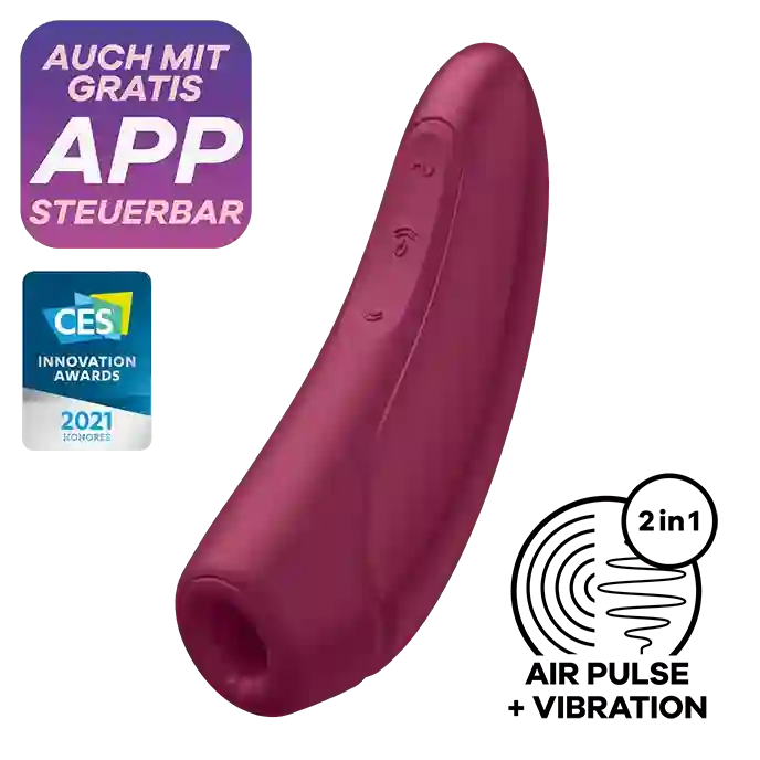 Succionador de Clitoris con Vibracíon Curvy 1+ Satisfyer