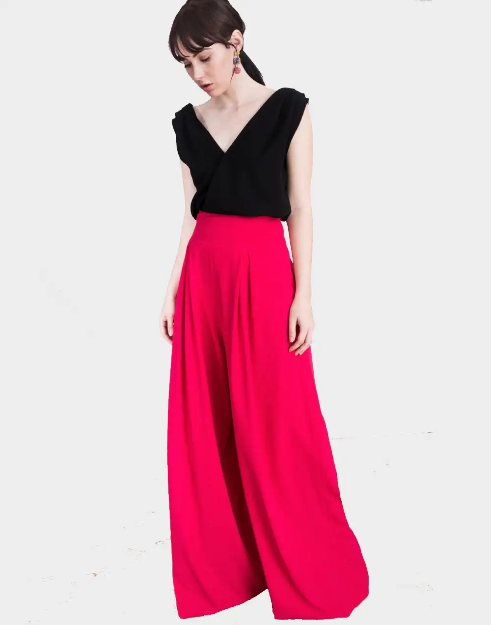 Pantalones Palazzo Millie Fucsia