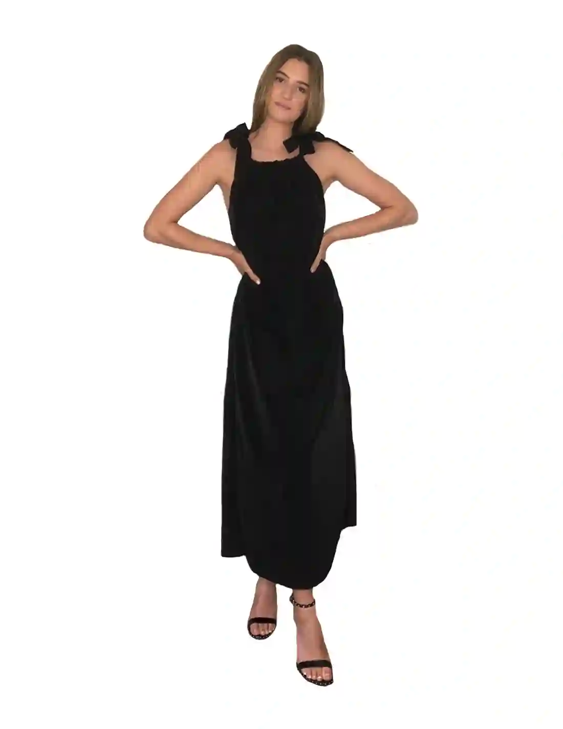 Black dress with tank ties