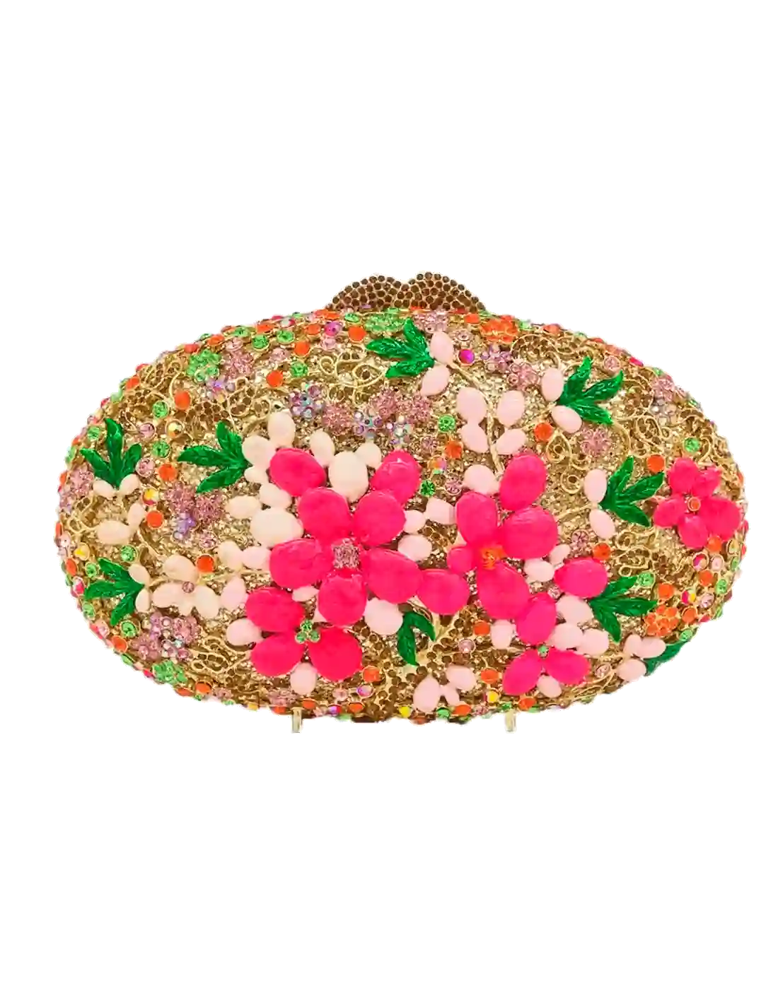 Clutch joya con cristales y esmalte