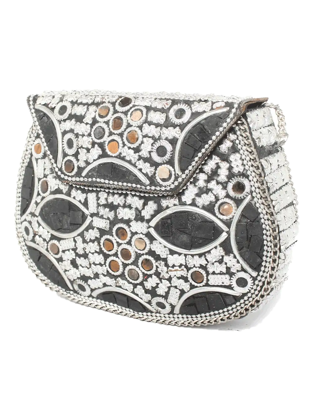 Bolso Cofre metal Noir