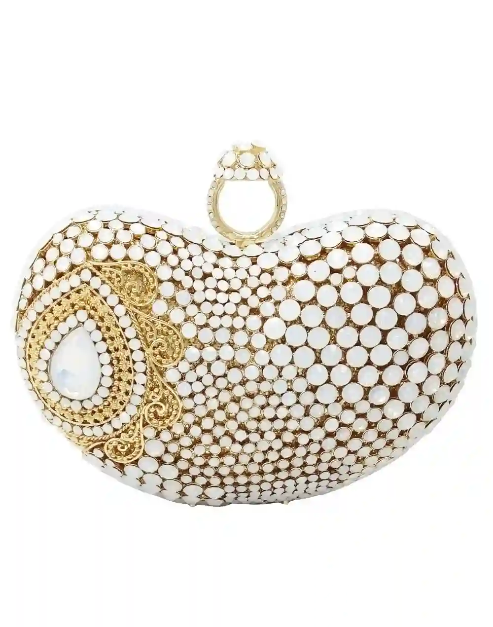 Bolso de mano joya con cristales para invitadas y novias