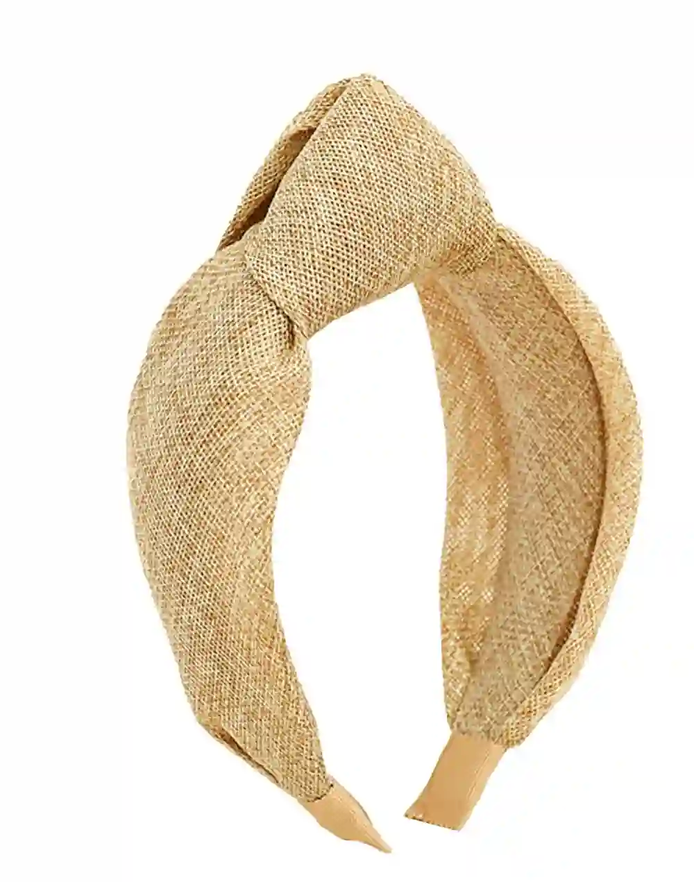 Diadema nudo de fibras naturales para invitadas