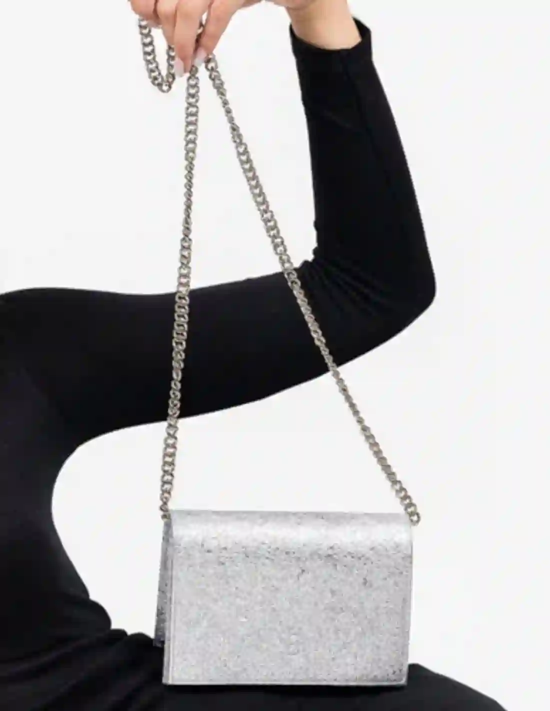 Mini bolso de fiesta con cadena metálica larga