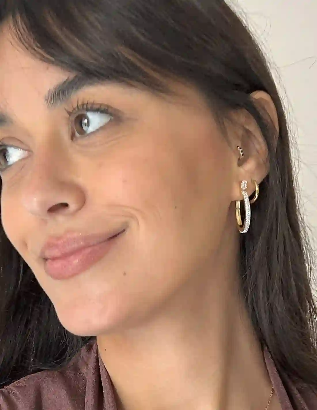 Golden hoops with circumlists