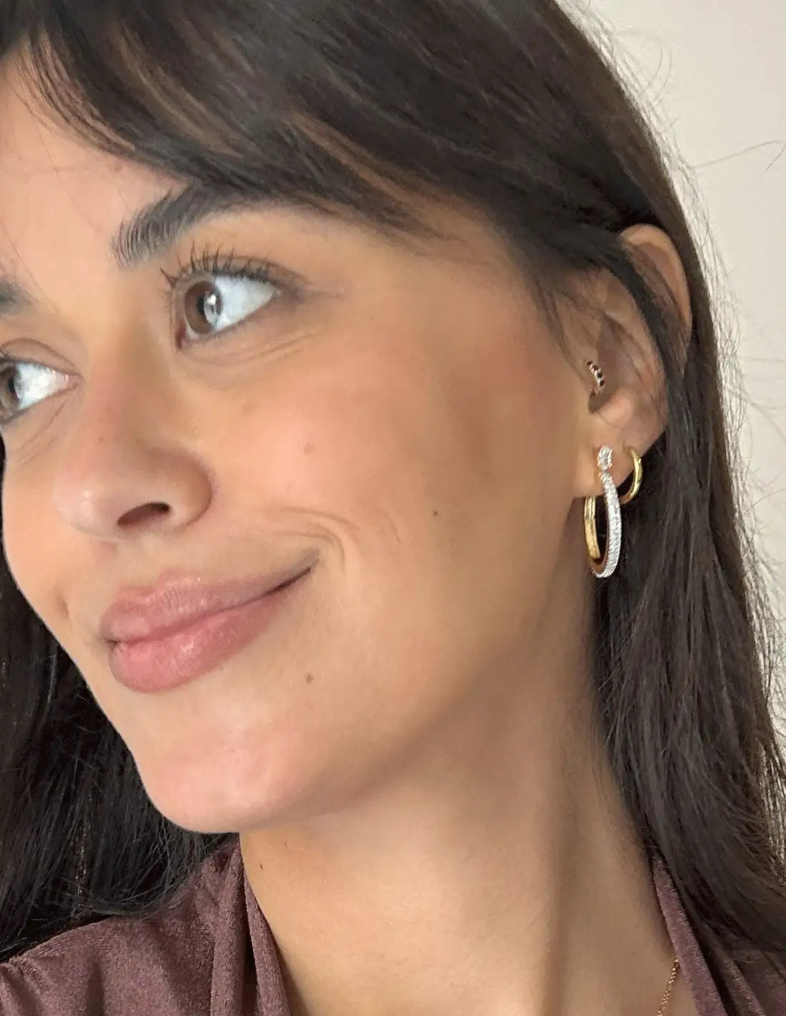 Golden hoops with circumlists