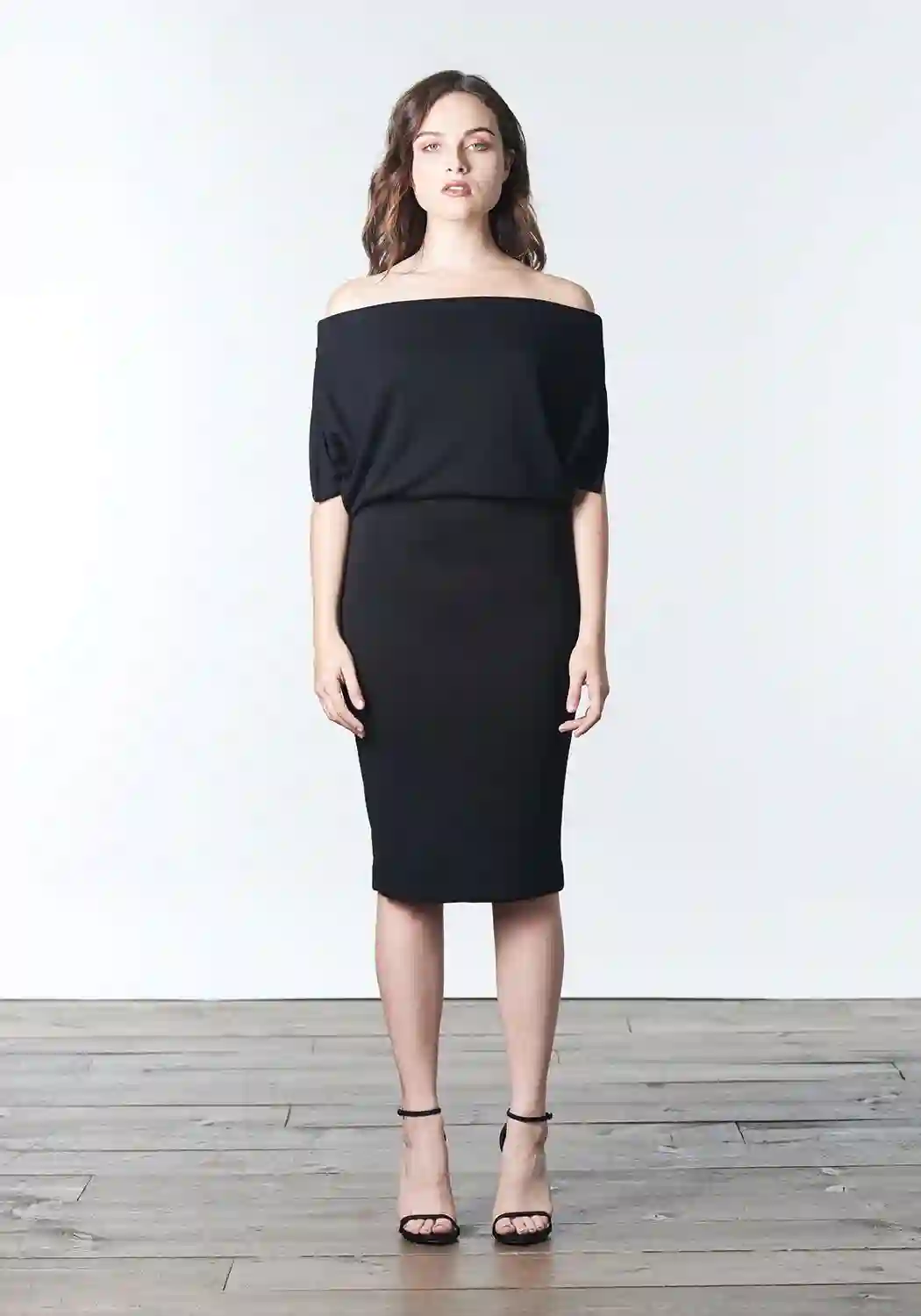 Point cocktail dress with multiple
