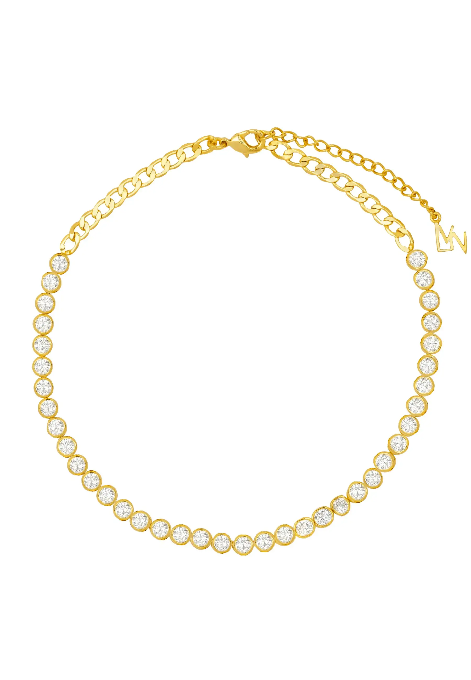 Choker Dorado de Circonitas Riviere