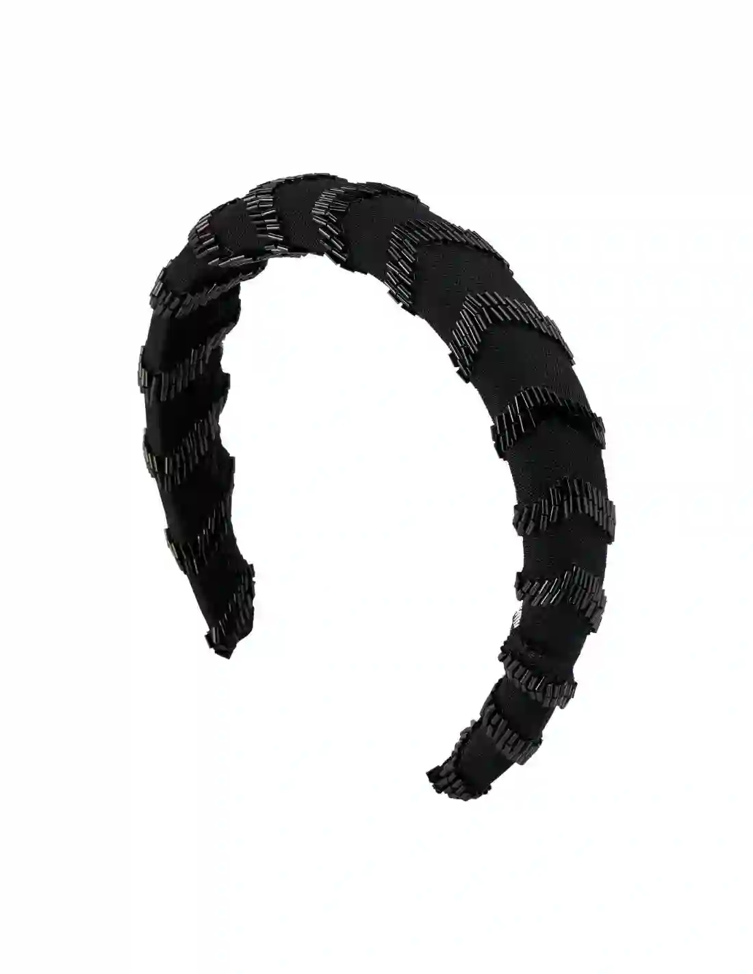 Diadema para invitada con pedrería color negro