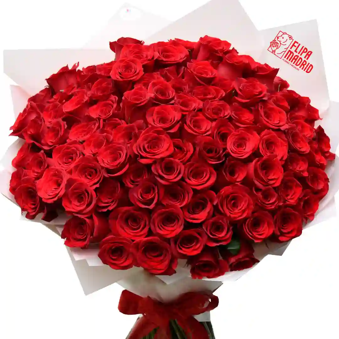 Ramo con 100 rosas