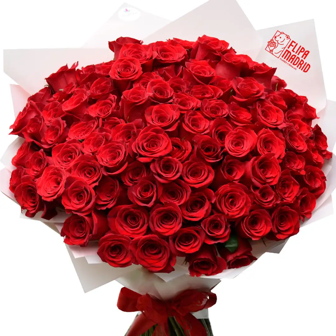 Ramo con 100 rosas