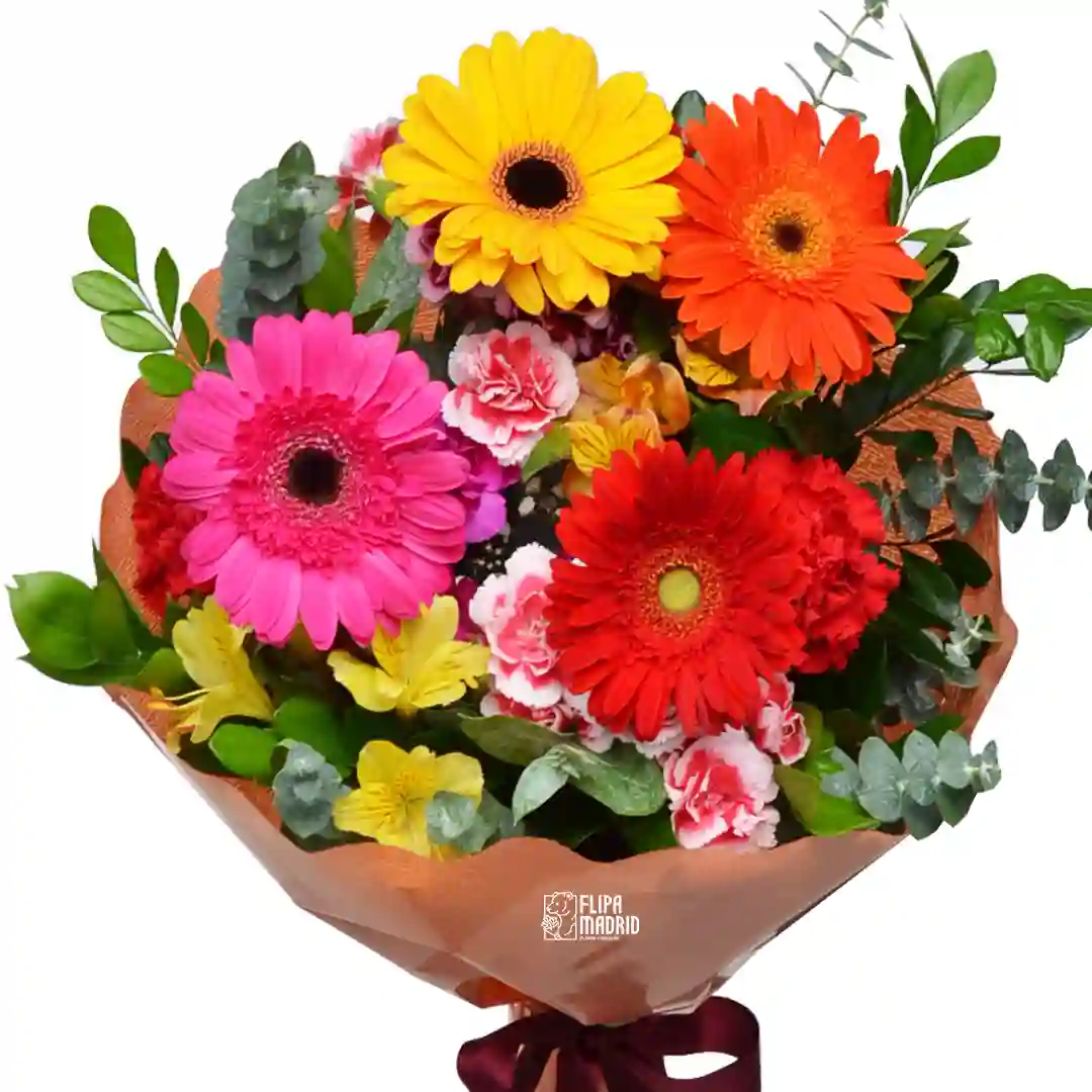 Ramo mix de flores primaverales
