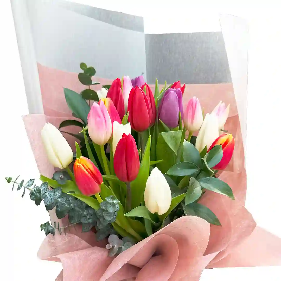 Ramo con 20 tulipanes
