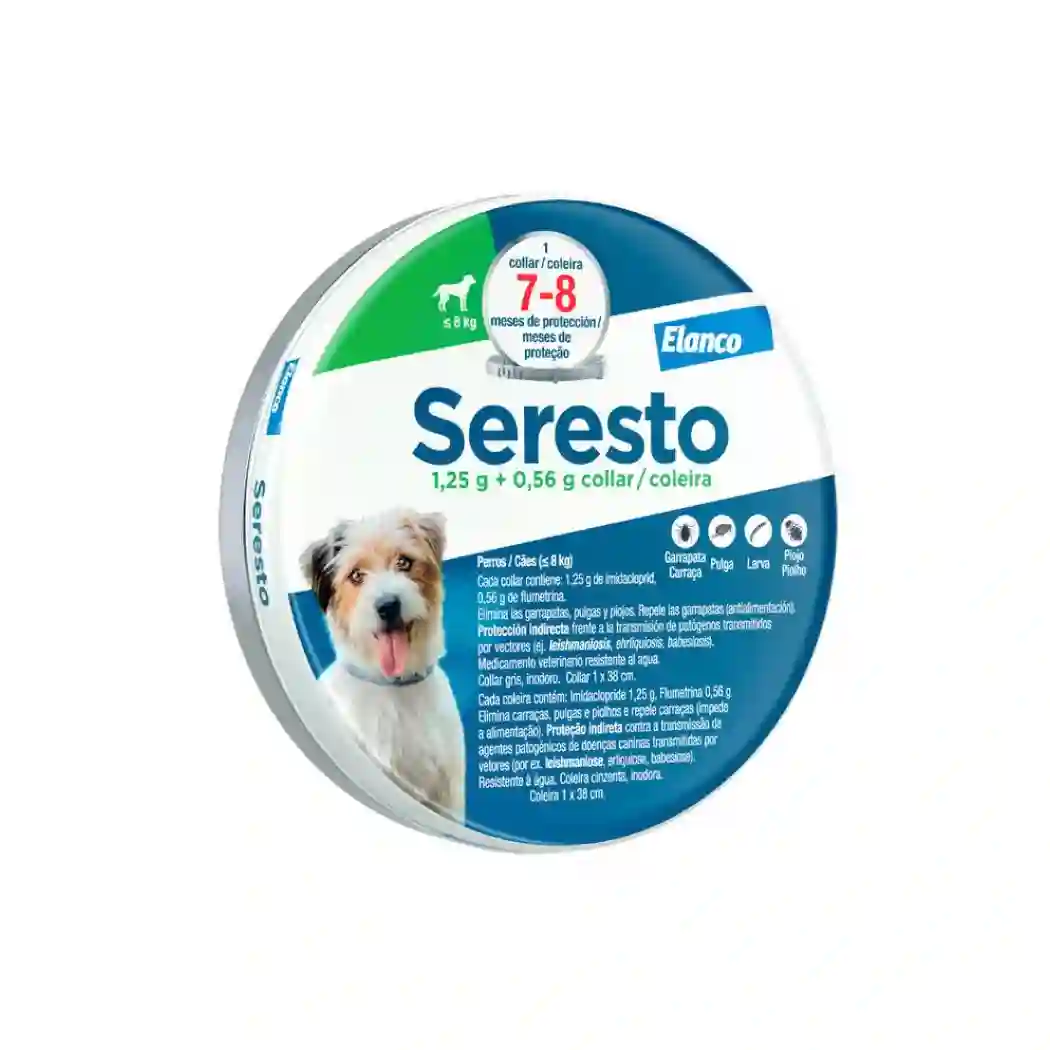 1,25 g + 0.56 g collar beam for dogs up to 8 kg